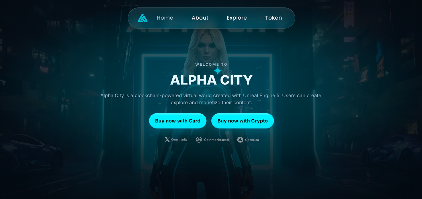 Alpha City metaverse view